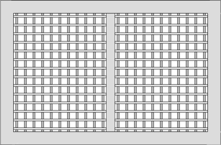 Металлическая решетка Sysimple BETA-AI-600х150 фото#5