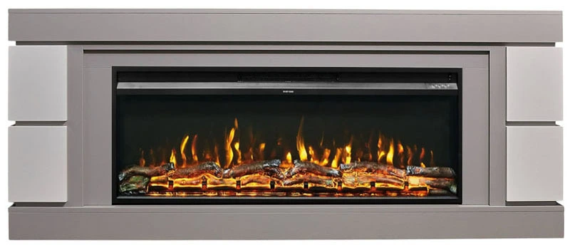 Линейный электрокамин Real-Flame ДЭНВЕР 36 GR-LCB715 с очагом PREMIER 36