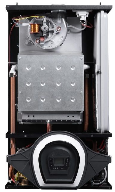 Настенный газовый котел Federica Bugatti 18 VARME BLACK с WI-FI (латунная) фото#3