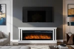 Линейный электрокамин Royal Flame Cosmo 42 с очагом Vision 42 LOG LED фото#7