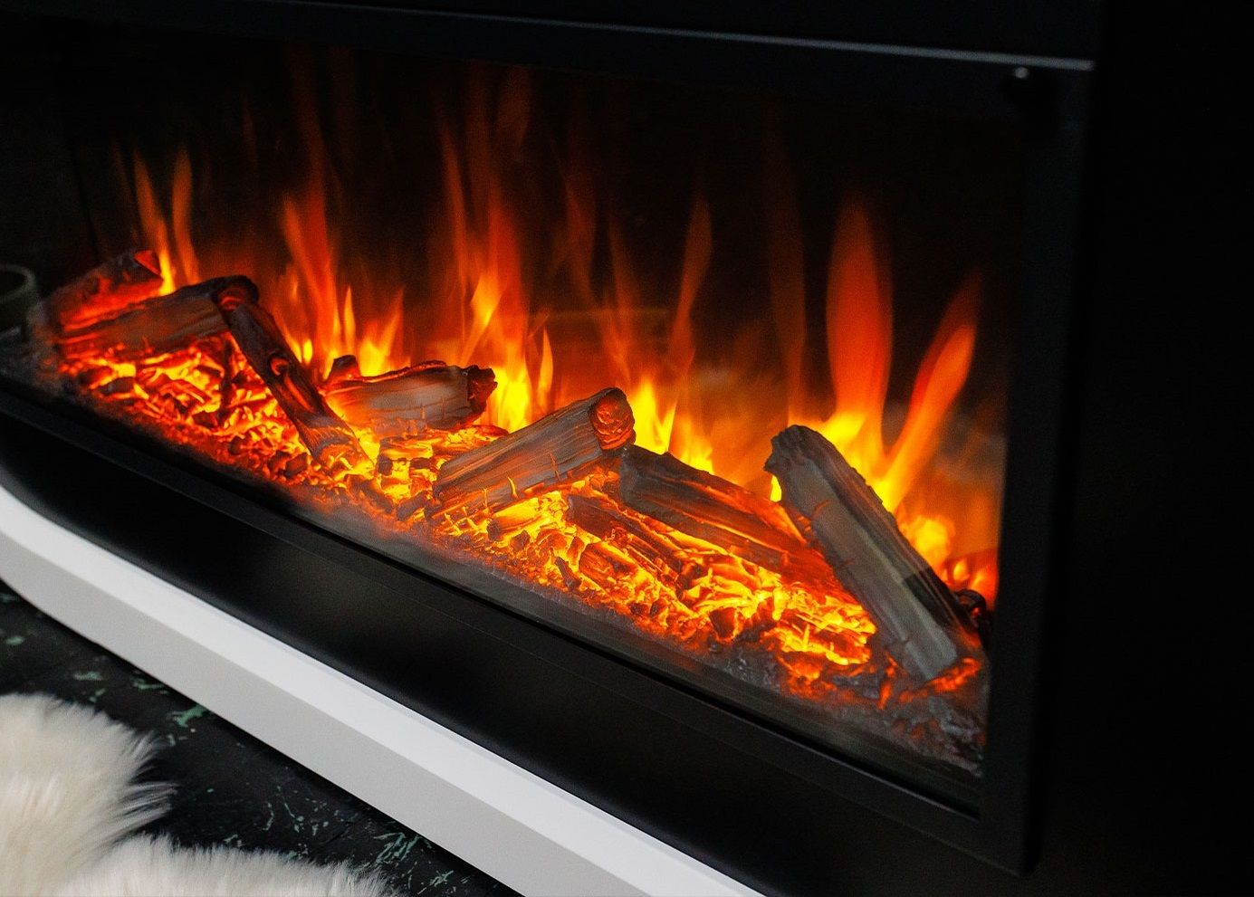 Линейный электрокамин Royal Flame Cosmo 60 с очагом Vision 60 LOG LED фото#9