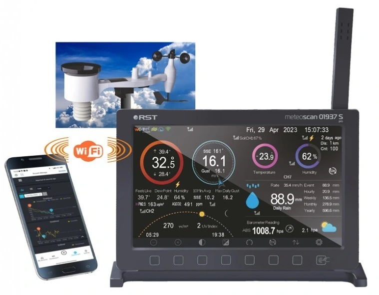 Цифровая метеостанция с радиодатчиком Rst Meteoscan 937S PRO