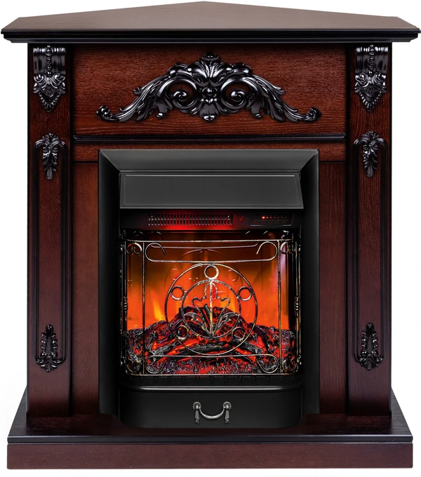 Электрокамин Real-Flame ANITA CORNER STD AO-215 с очагом MAJESTIC LUX BL RC