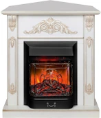 Электрокамин Real-Flame ANITA CORNER STD WT-519G с очагом MAJESTIC LUX BL RC