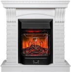 Электрокамин Real-Flame JAZZ STD WT-P511 с очагом MAJESTIC LUX BL RC