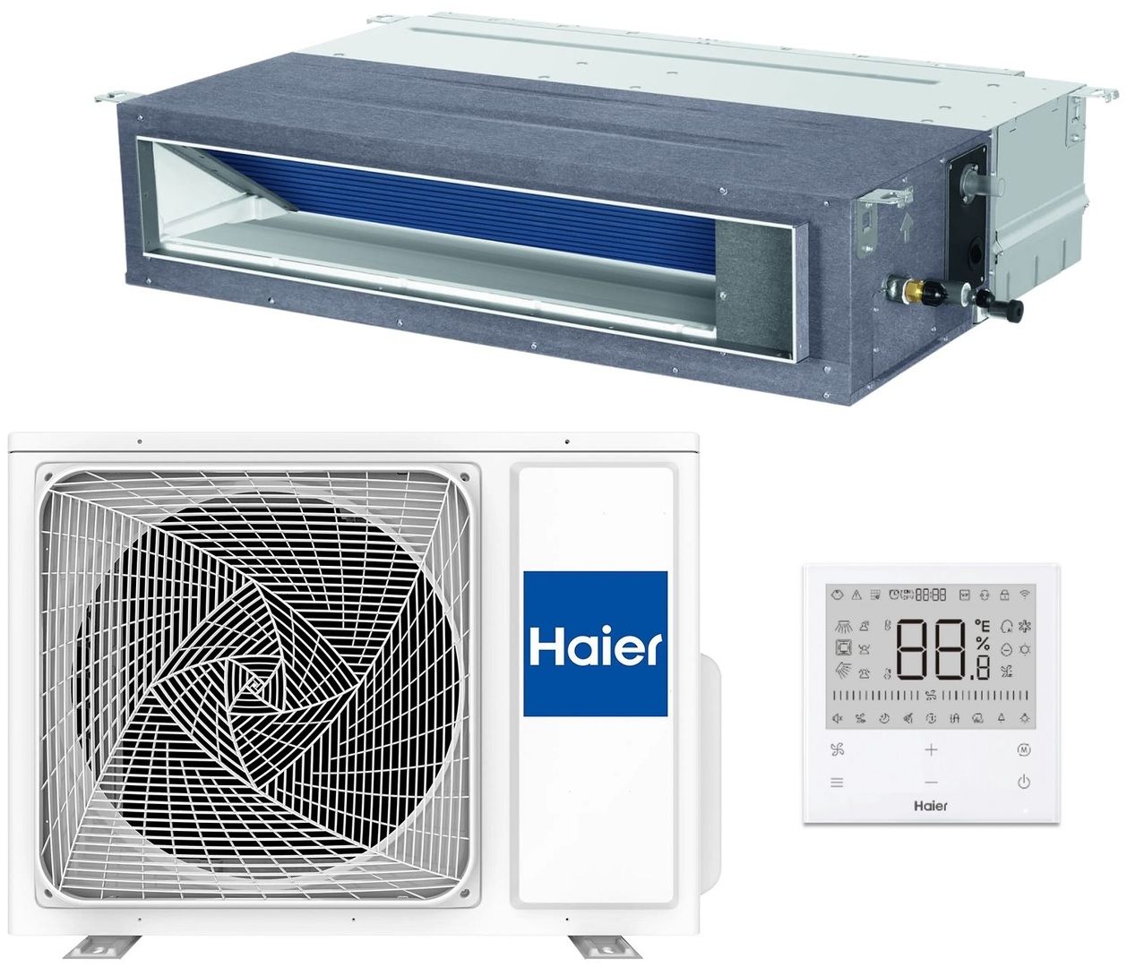 Канальный кондиционер Haier Super Match AD35S2SM9FA/1U35S2SM4FA фото#6