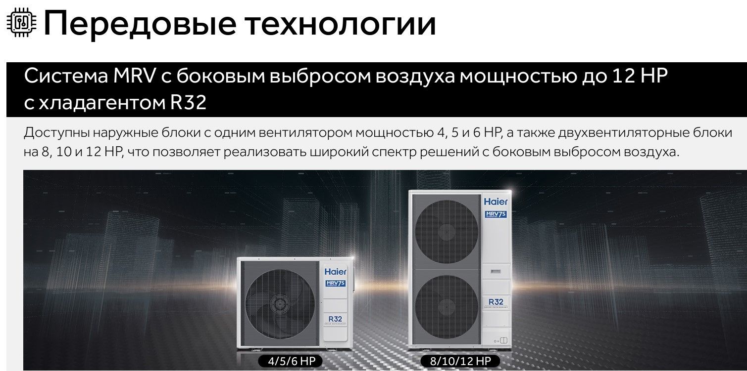 Наружный блок VRF системы Haier AU06IFCFRA фото#3