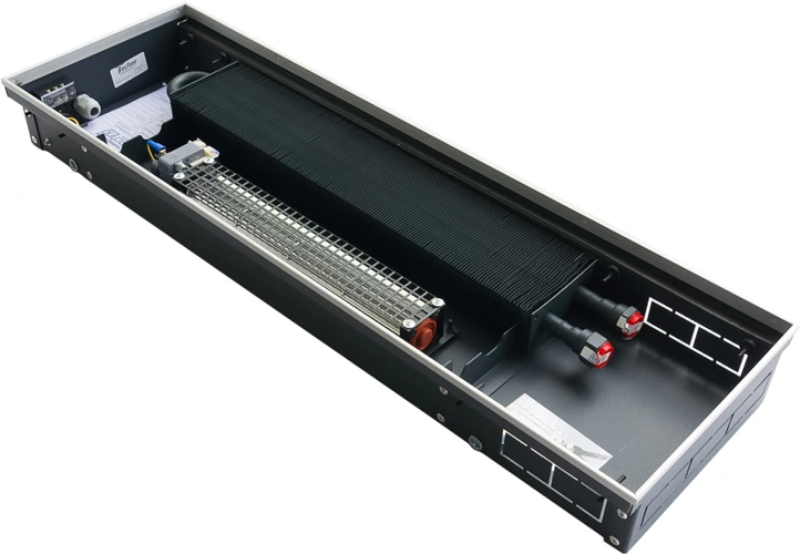 Внутрипольный конвектор длиной свыше 3,1 м Techno Vent KVZV 250-85-3200