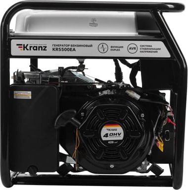 Бензиновый генератор KRANZ KR5500EA, 5,5кВт, 230В, 25л фото#4