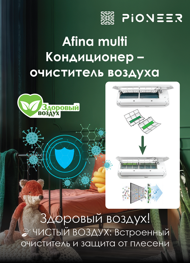 Внешний блок мульти сплит-системы Pioneer Free Match 2MSHD14F фото#4