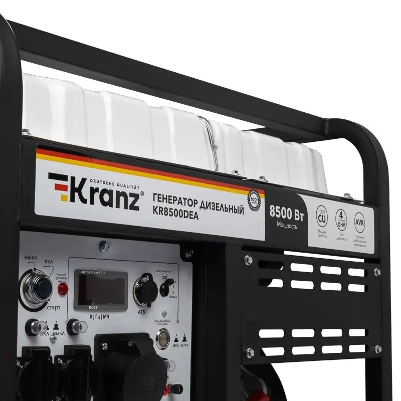 Дизельный генератор KRANZ KR8500DEA, 8,5кВт, 230В, 16л фото#3