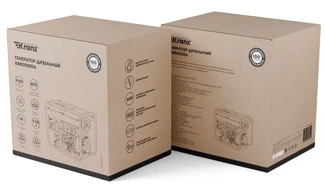 Дизельный генератор KRANZ KR8500DEA, 8,5кВт, 230В, 16л фото#7