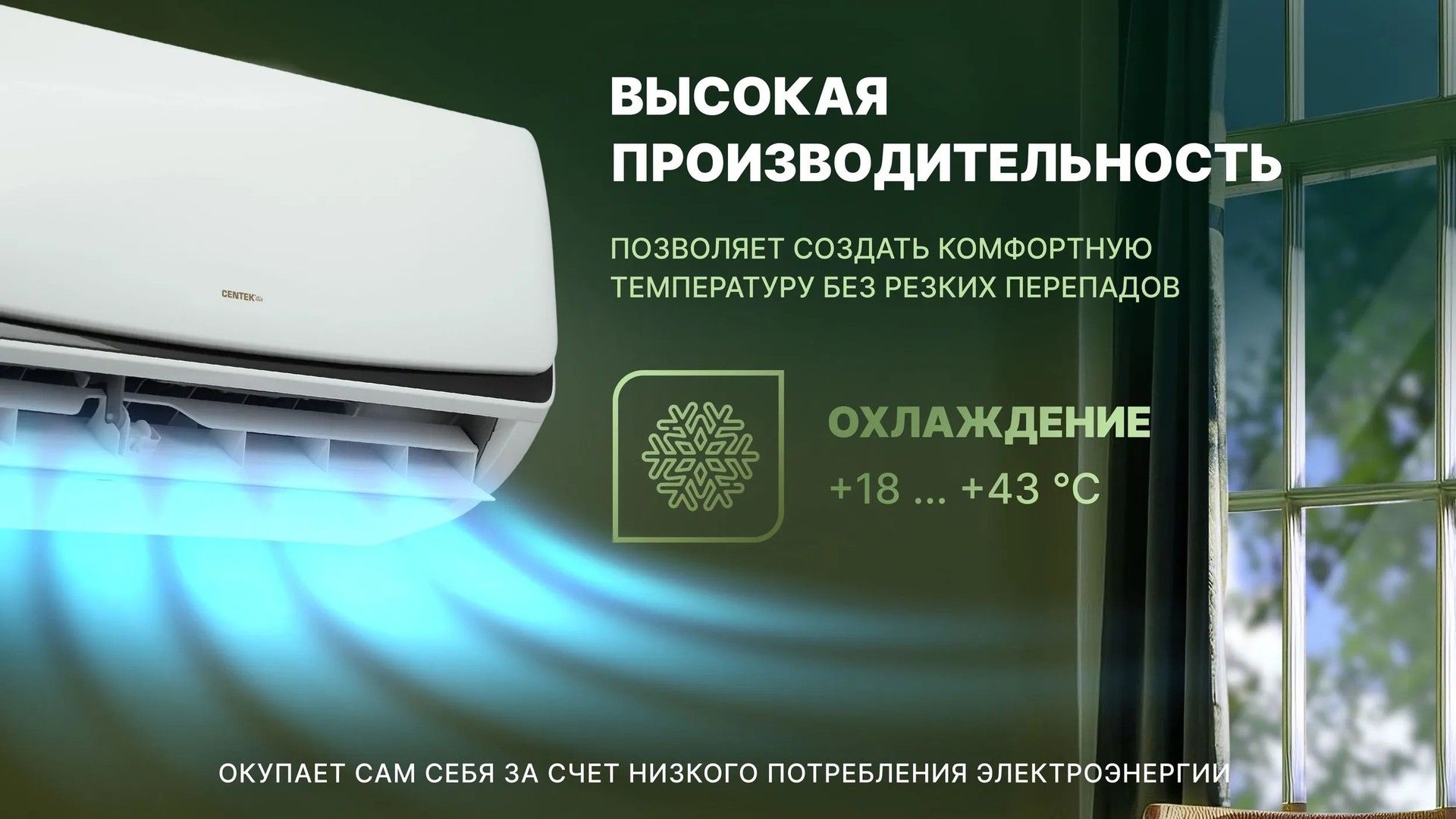 Кондиционер Centek CT-65B12 фото#8