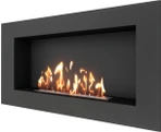 Настенный биокамин SteelHeat GRAND 1200 LITE встраиваемый