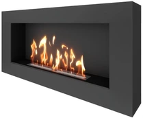 Настенный биокамин SteelHeat WALL GRAND 1200 LITE черный