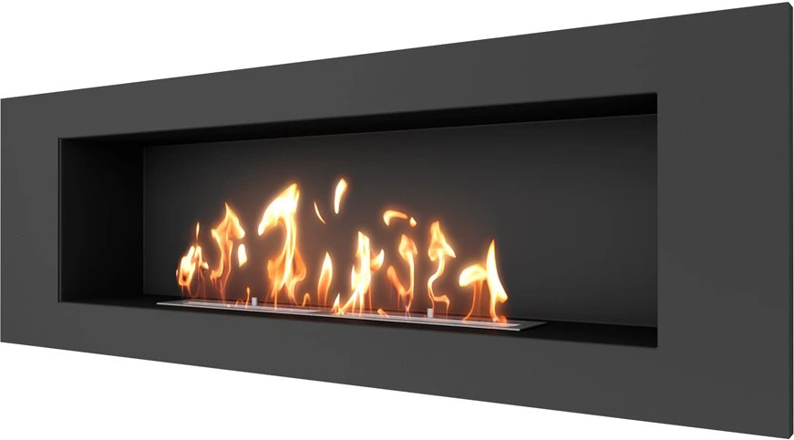 Настенный биокамин SteelHeat LONG 1200 LITE Small встраиваемый