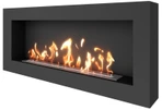 Напольный биокамин SteelHeat WALL GRAND 1500 черный
