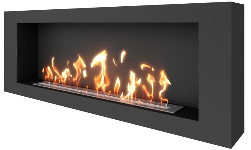 Напольный биокамин SteelHeat WALL LONG 1500 черный
