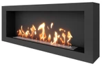 Напольный биокамин SteelHeat WALL ONE 1400 черный