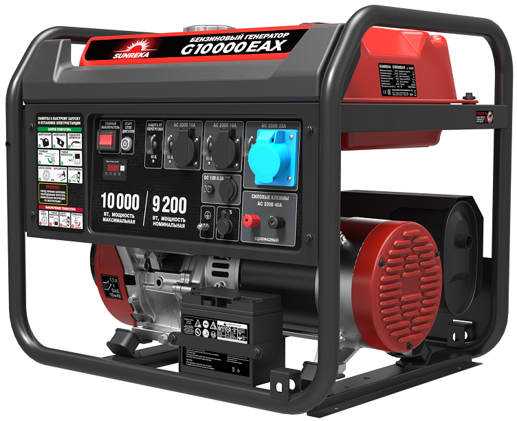 Бензиновый генератор SUNREKA G10000EAX фото#2