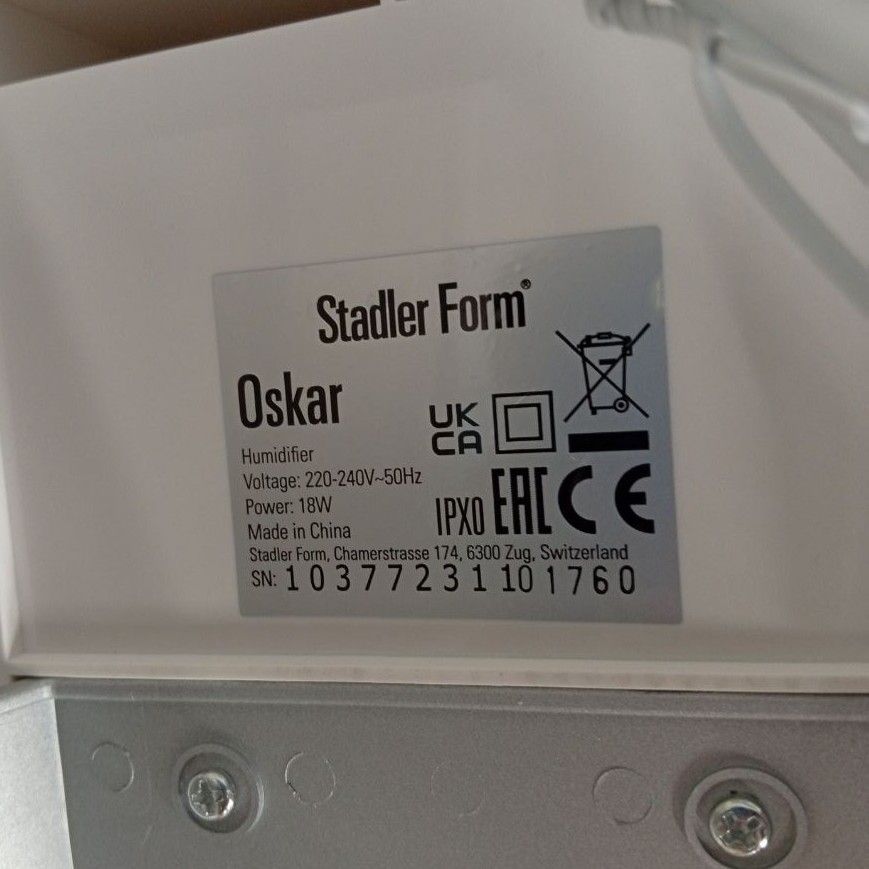Уцененный увлажнитель воздуха Stadler Form O-020 Oskar White уцененный фото#7