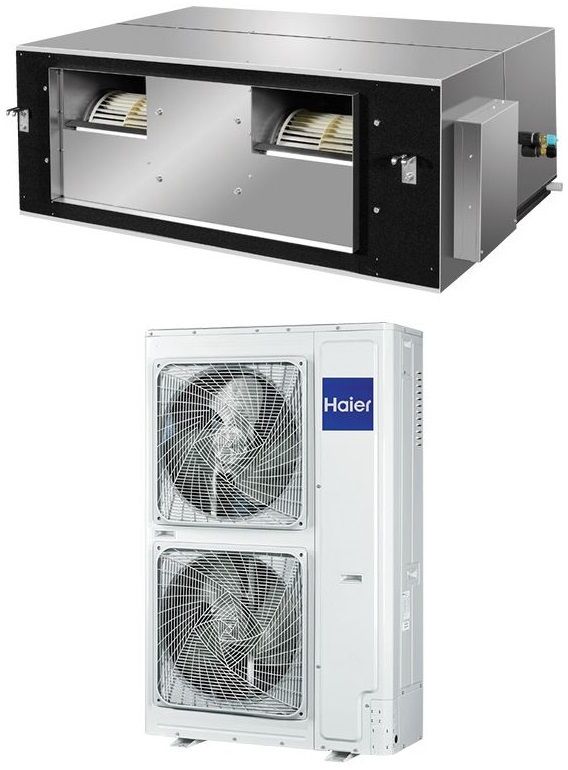 Канальный кондиционер Haier Super Match ADH200H1ERG/1UH200W1ERK фото#4