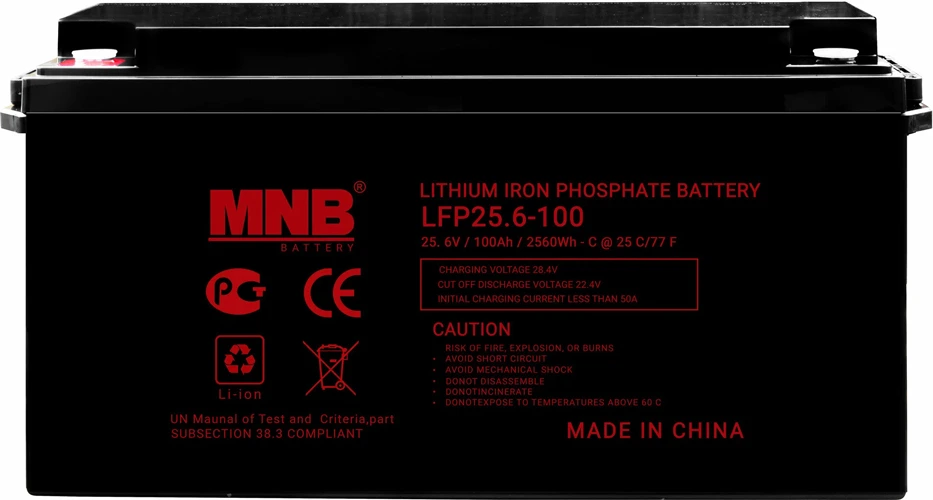 AGM аккумулятор MNB LFP-25,6-100