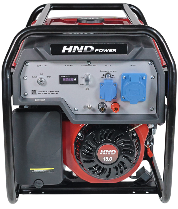 Бензиновый генератор HND GE 7000 JNS фото#2