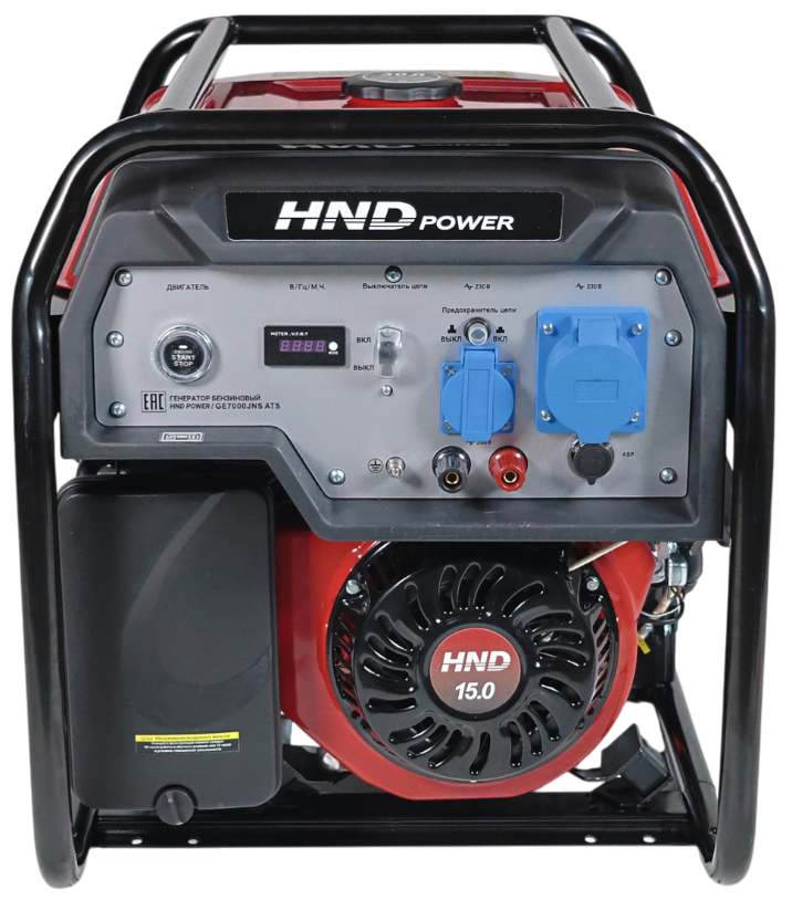 Бензиновый генератор HND GE 7000 JNS ATS фото#3