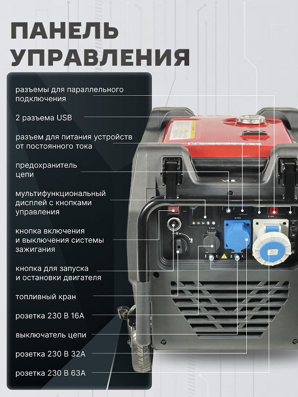Бензиновый генератор HND GE 10000 JS i фото#20