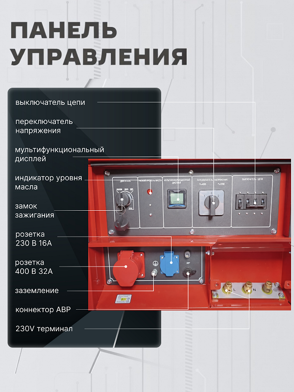Дизельный генератор HND GE 11000 JQSTD ATS фото#17