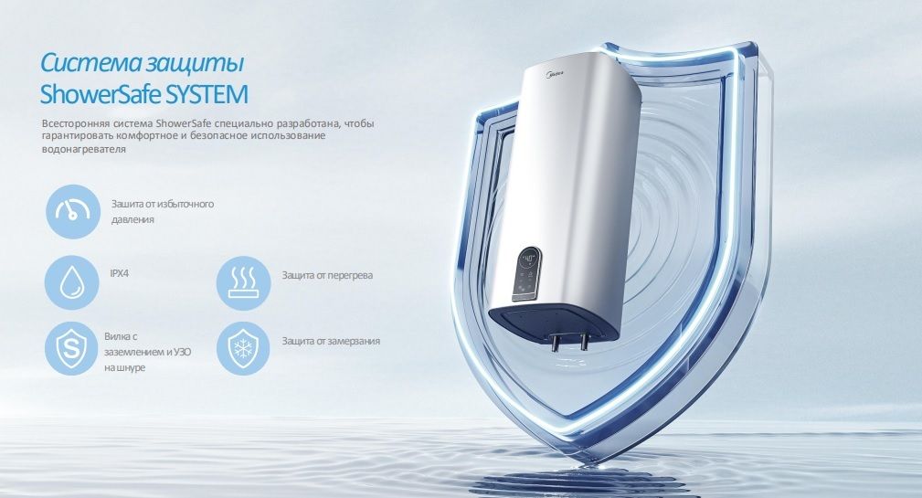 Электрический накопительный водонагреватель Midea MWH80-20SQD-OCEAN фото#11