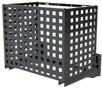 Корзина PP ROLLED с квадратной перфорацией 900(h)x1200x600-KV