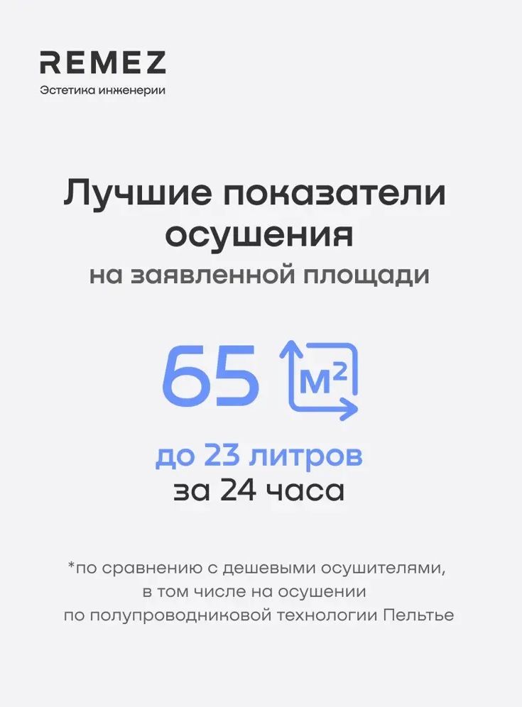Бытовой осушитель воздуха Remez RMD-314 Pro 4,5 л фото#7