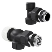 Набор термостатический Royal Thermo Design 1/2"М30х1,5 (Черный), осевой
