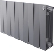 Биметаллический радиатор Royal Thermo PianoForte 300 Серебристый - 10 секц.