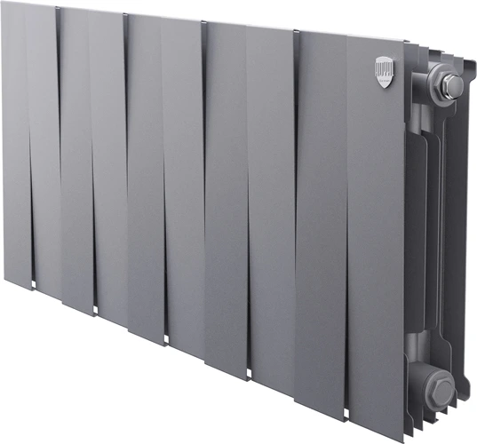 Биметаллический радиатор Royal Thermo PianoForte 300 Серебристый - 10 секц.