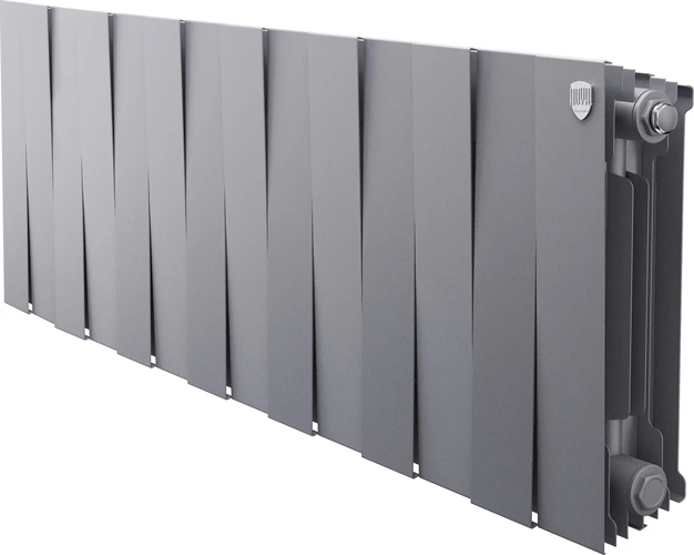 Биметаллический радиатор Royal Thermo PianoForte 300 Серебристый - 14 секц.