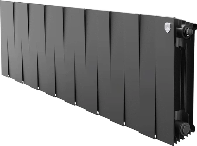 Биметаллический радиатор Royal Thermo PianoForte 300 Чёрный - 16 секц.