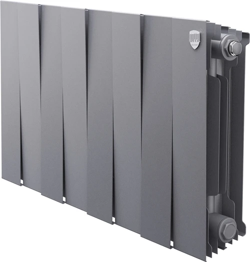 Биметаллический радиатор Royal Thermo PianoForte 300 Серебристый - 8 секц.