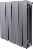 Биметаллический радиатор Royal Thermo PianoForte 500 Серебристый - 8 секц.