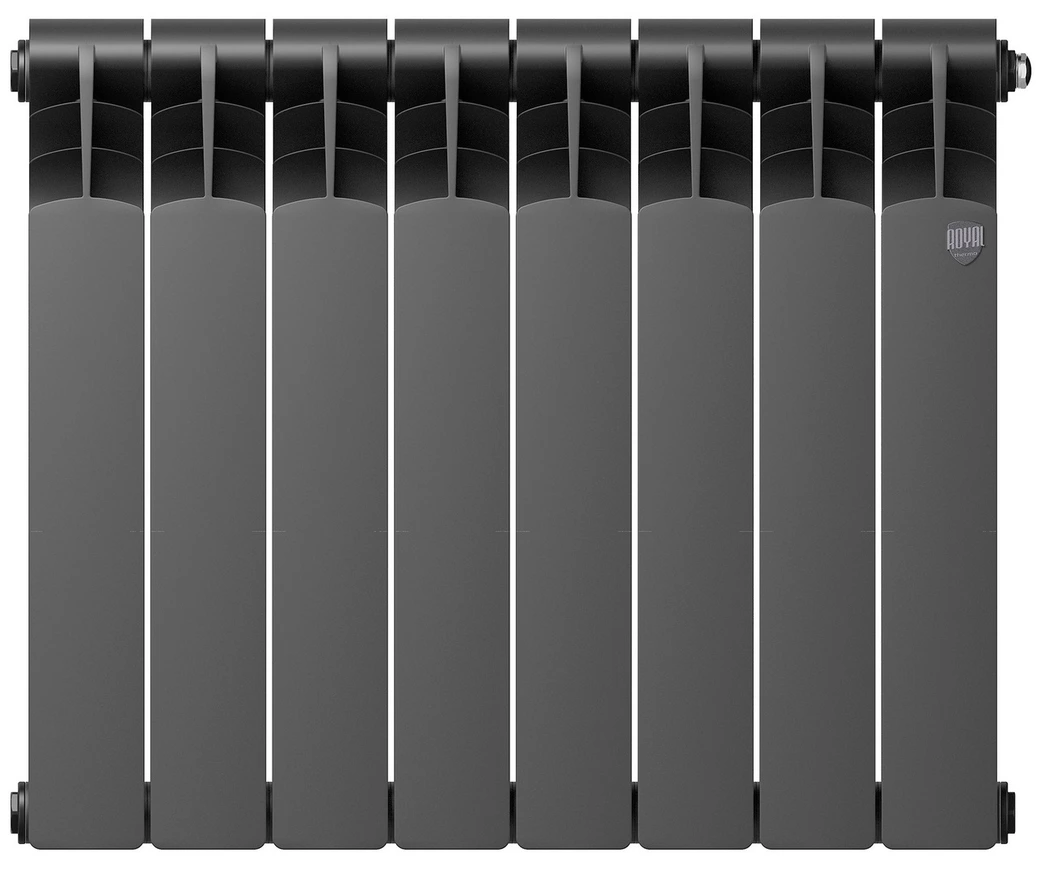 Биметаллический радиатор Royal Thermo Revolution Bimetall 500 2.0/Noir Sable – 8 секц.