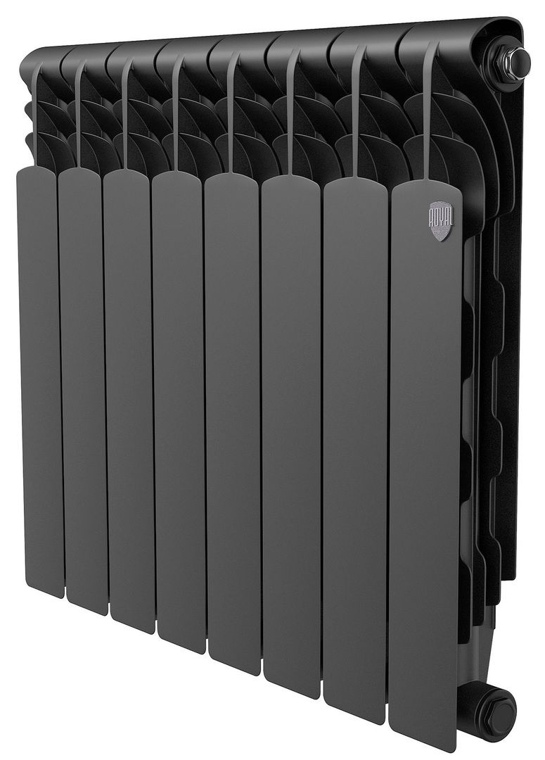 Биметаллический радиатор Royal Thermo Revolution Bimetall 500 2.0/Noir Sable – 8 секц. фото#2