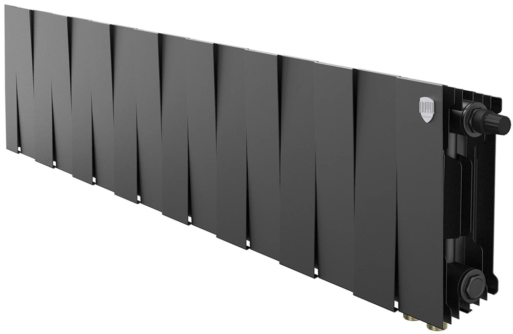 Биметаллический радиатор Royal Thermo PianoForte 200 Чёрный VR80- 16 секц.