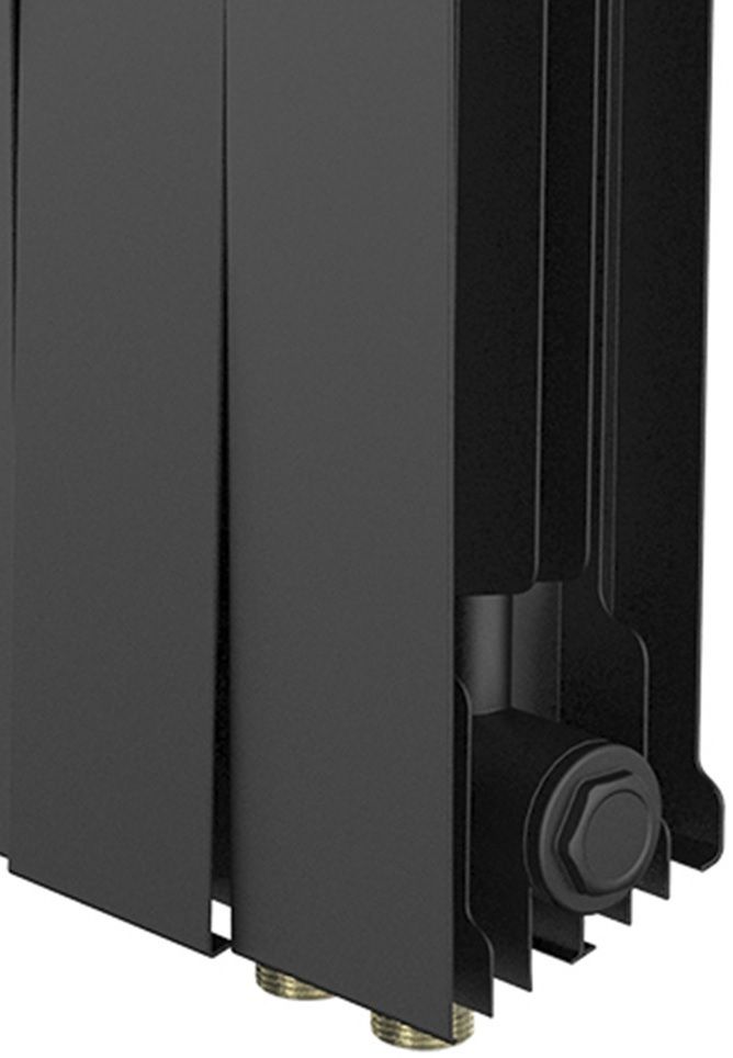 Биметаллический радиатор Royal Thermo PianoForte 300 Чёрный VR80 - 10 секц. фото#4