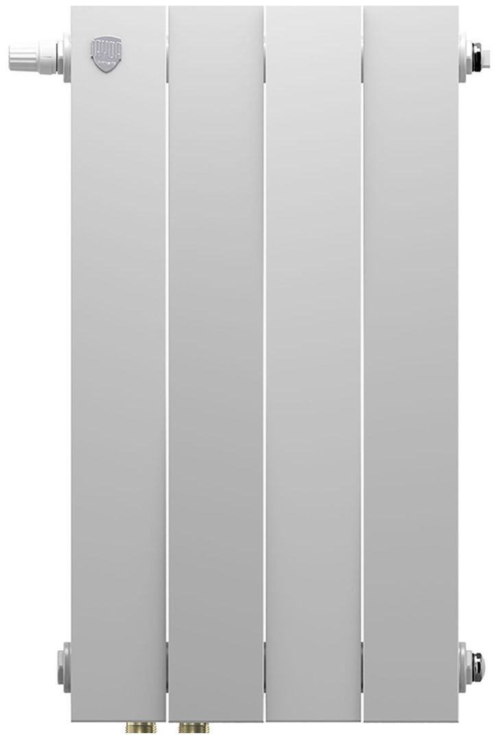 Биметаллический радиатор Royal Thermo PianoForte 500 Белый VL80 - 4 секц. фото#2
