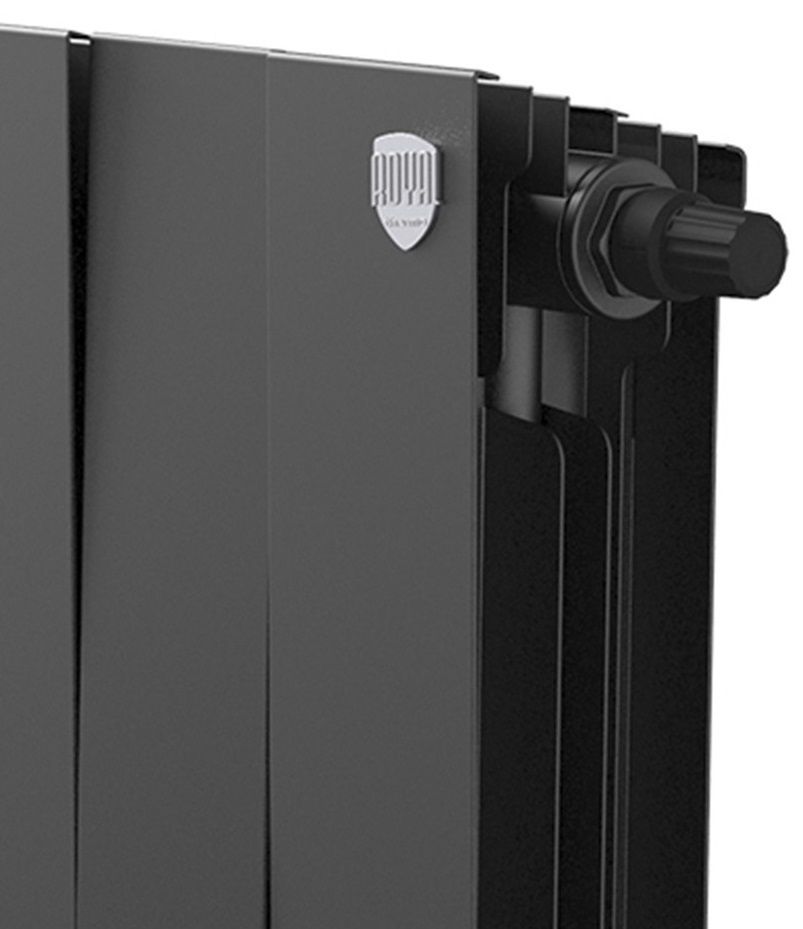 Биметаллический радиатор Royal Thermo PianoForte 300 Чёрный VR80 - 16 секц. фото#4