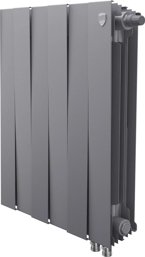 Биметаллический радиатор Royal Thermo PianoForte 500 Серебристый VR80 - 6 секц.