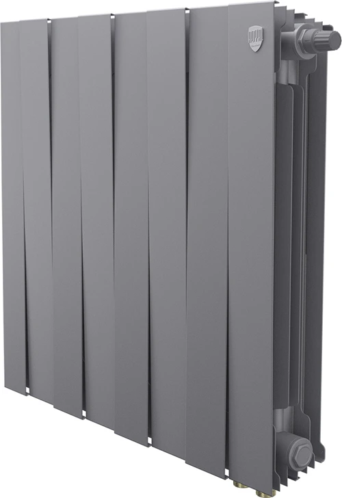 Биметаллический радиатор Royal Thermo PianoForte 500 Серебристый VR80 - 8 секц.