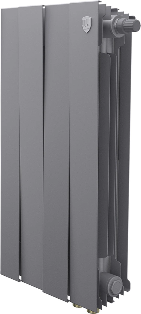 Биметаллический радиатор Royal Thermo PianoForte 500 Серебристый VR80 - 4 секц.